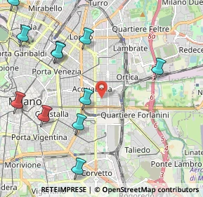 Mappa Via Ostiglia, 20133 Milano MI, Italia (2.72333)
