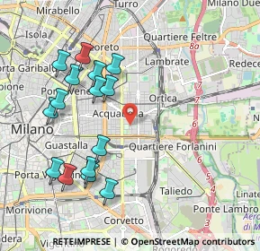 Mappa Via Ostiglia, 20133 Milano MI, Italia (2.08867)