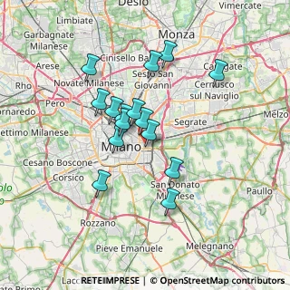 Mappa Via Ostiglia, 20133 Milano MI, Italia (5.79467)