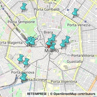Mappa Piazza dei Mercanti, 20123 Milano MI, Italia (1.055)