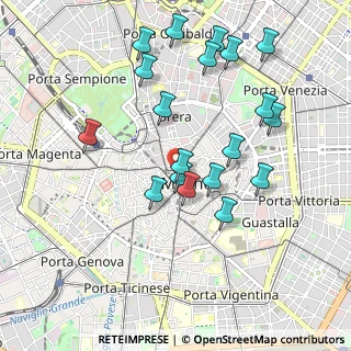 Mappa Piazza dei Mercanti, 20123 Milano MI, Italia (0.97263)