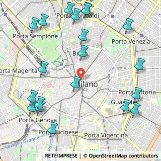 Mappa Piazza dei Mercanti, 20121 Milano MI, Italia (1.4335)