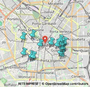 Mappa SOTTO LA METROPOLITANA Galleria Del Artigiano VICINO, 20121 Milano MI, Italia (1.53375)