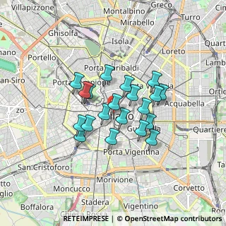 Mappa SOTTO LA METROPOLITANA Galleria Del Artigiano VICINO, 20121 Milano MI, Italia (1.261)