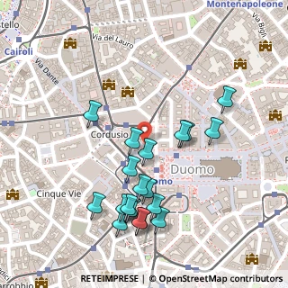 Mappa Piazza dei Mercanti, 20123 Milano MI, Italia (0.2525)