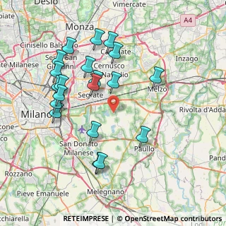 Mappa Via Firenze, 20090 Rodano MI, Italia (7.9855)