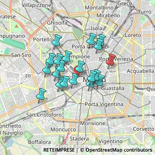Mappa Via Nirone, 20123 Milano MI, Italia (1.3495)