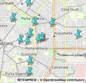 Mappa Via Galvano Fiamma, 20129 Milano MI, Italia (1.03083)