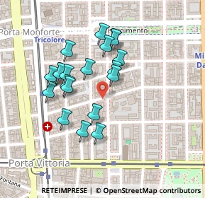 Mappa Via Galvano Fiamma, 20129 Milano MI, Italia (0.199)