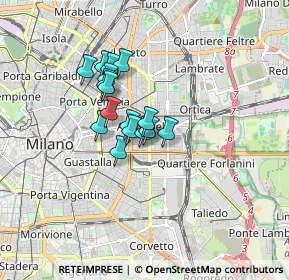 Mappa Via Privata Ozieri, 20129 Milano MI, Italia (1.12875)