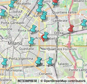 Mappa Via Privata Ozieri, 20129 Milano MI, Italia (2.77947)