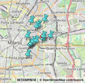 Mappa Via Privata Ozieri, 20129 Milano MI, Italia (1.15429)