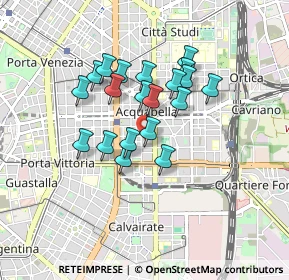 Mappa Via Privata Ozieri, 20129 Milano MI, Italia (0.6725)