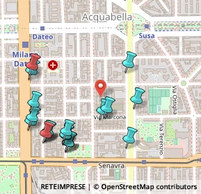 Mappa Via Privata Ozieri, 20129 Milano MI, Italia (0.2945)