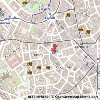 Mappa Via Santa Maria Fulcorina,  17, 20123 Milano, Milano (Lombardia)
