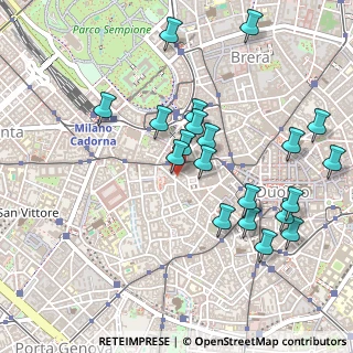 Mappa Via delle Orsole, 20123 Milano MI, Italia (0.515)