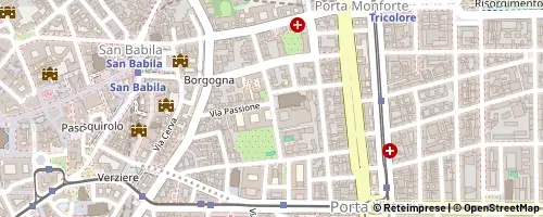 Mappa Mediolan