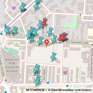 Mappa Via Tommaso Gulli, 20147 Milano MI, Italia (0.13462)