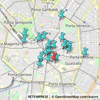 Mappa Duomo M1, 20121 Milano MI, Italia (0.687)