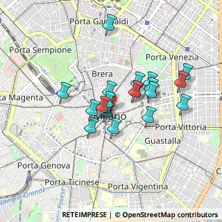 Mappa Duomo M1, 20121 Milano MI, Italia (0.687)