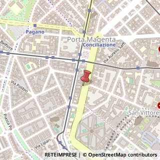 Mappa Viale di Porta Vercellina,  10, 20123 Milano, Milano (Lombardia)