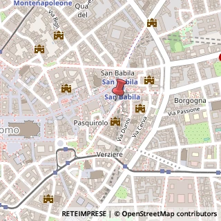 Mappa Corso Europa, 2, 20122 Milano, Milano (Lombardia)