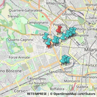 Mappa Via Jacopo Palma, 20146 Milano MI, Italia (1.43769)