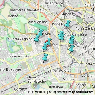 Mappa Via Jacopo Palma, 20146 Milano MI, Italia (1.39545)