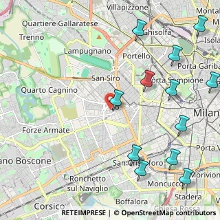 Mappa Via Jacopo Palma, 20143 Milano MI, Italia (2.81667)