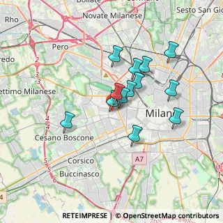 Mappa Via Jacopo Palma, 20143 Milano MI, Italia (2.80231)