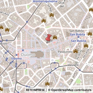 Mappa Via Agnello, 6, 20121 Milano, Milano (Lombardia)