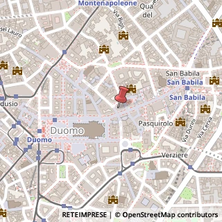 Mappa Via Agnello, 2, 20121 Milano, Milano (Lombardia)