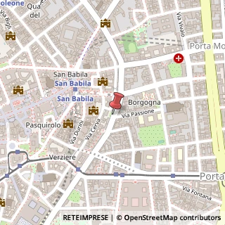 Mappa Via visconti di modrone uberto 20, 20122 Milano, Milano (Lombardia)
