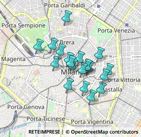 Mappa Piazza del Duomo, 20121 Milano MI, Italia (0.6285)