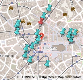 Mappa Piazza del Duomo, 20121 Milano MI, Italia (0.259)