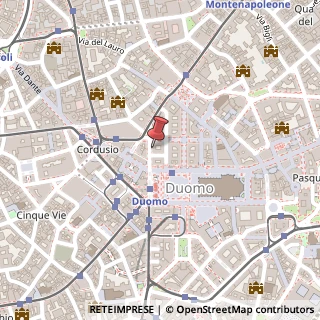 Mappa Via Giuseppe Mengoni, 1, 20121 Milano, Milano (Lombardia)