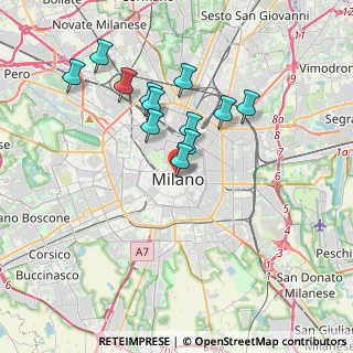 Mappa Via Giuseppe Mengoni, 20121 Milano MI, Italia (3.24333)