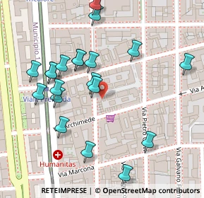 Mappa Via Abramo Lincoln, 20129 Milano MI, Italia (0.129)