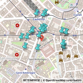 Mappa Via Terraggio, 20123 Milano MI, Italia (0.2205)
