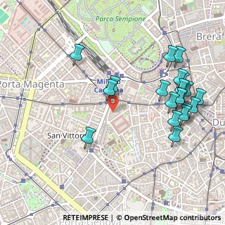 Mappa Via Terraggio, 20123 Milano MI, Italia (0.578)