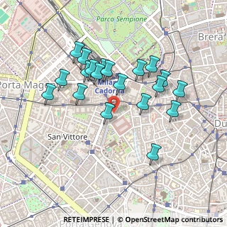 Mappa Via Terraggio, 20123 Milano MI, Italia (0.4225)