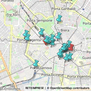 Mappa Via Terraggio, 20123 Milano MI, Italia (0.812)
