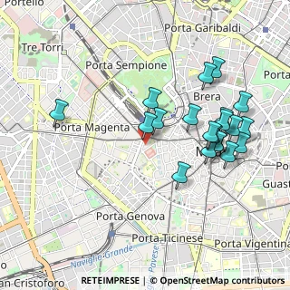 Mappa Via Terraggio, 20123 Milano MI, Italia (0.9815)