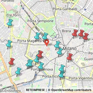 Mappa Via Terraggio, 20123 Milano MI, Italia (1.2435)