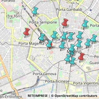 Mappa Via Terraggio, 20123 Milano MI, Italia (1.0195)