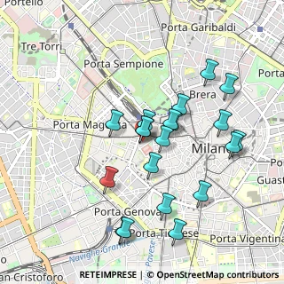 Mappa Via Terraggio, 20123 Milano MI, Italia (0.889)