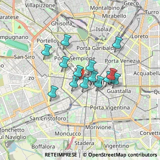 Mappa Via Terraggio, 20123 Milano MI, Italia (1.29429)