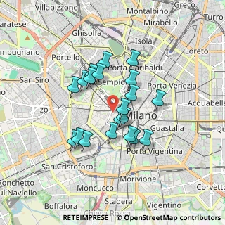 Mappa Via Terraggio, 20123 Milano MI, Italia (1.3825)