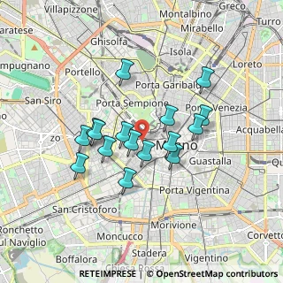 Mappa Via Terraggio, 20123 Milano MI, Italia (1.42875)