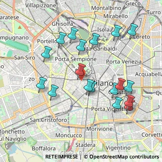Mappa Via Terraggio, 20123 Milano MI, Italia (2.03556)